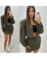 GARNITUROWY KOMPLET  MARYNARKA  I SPODNICZKA KHAKI