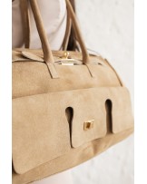 SKÓRZANA TOREBKA ZAMSZ ▪️biega