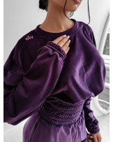 KOMPLET VELUR ▪️Casual ŚLIWKA