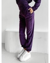 KOMPLET VELUR ▪️Casual ŚLIWKA