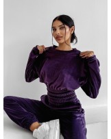 KOMPLET VELUR ▪️Casual ŚLIWKA