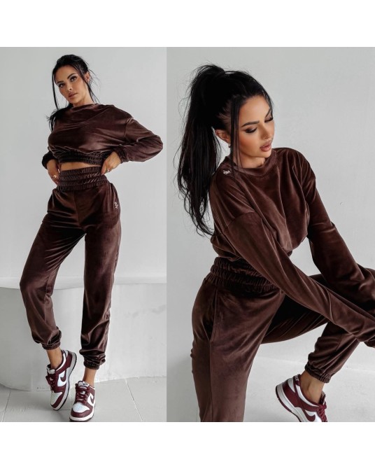 KOMPLET VELUR ▪️Casual CZEKOLADA