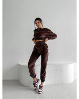 KOMPLET VELUR ▪️Casual CZEKOLADA