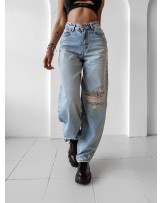 SPODNIE BAGGY ME LEO ▪️niebieskie