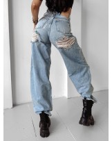 SPODNIE BAGGY ME LEO ▪️niebieskie