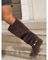 SKÓRZANE KOZAKI ▪️CZEKOLADA