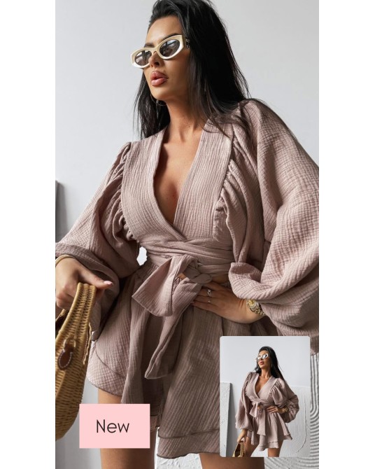 MUŚLINOWY KOMPLET ▪️beżowy