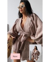 MUŚLINOWY KOMPLET ▪️beżowy