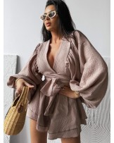 MUŚLINOWY KOMPLET ▪️beżowy