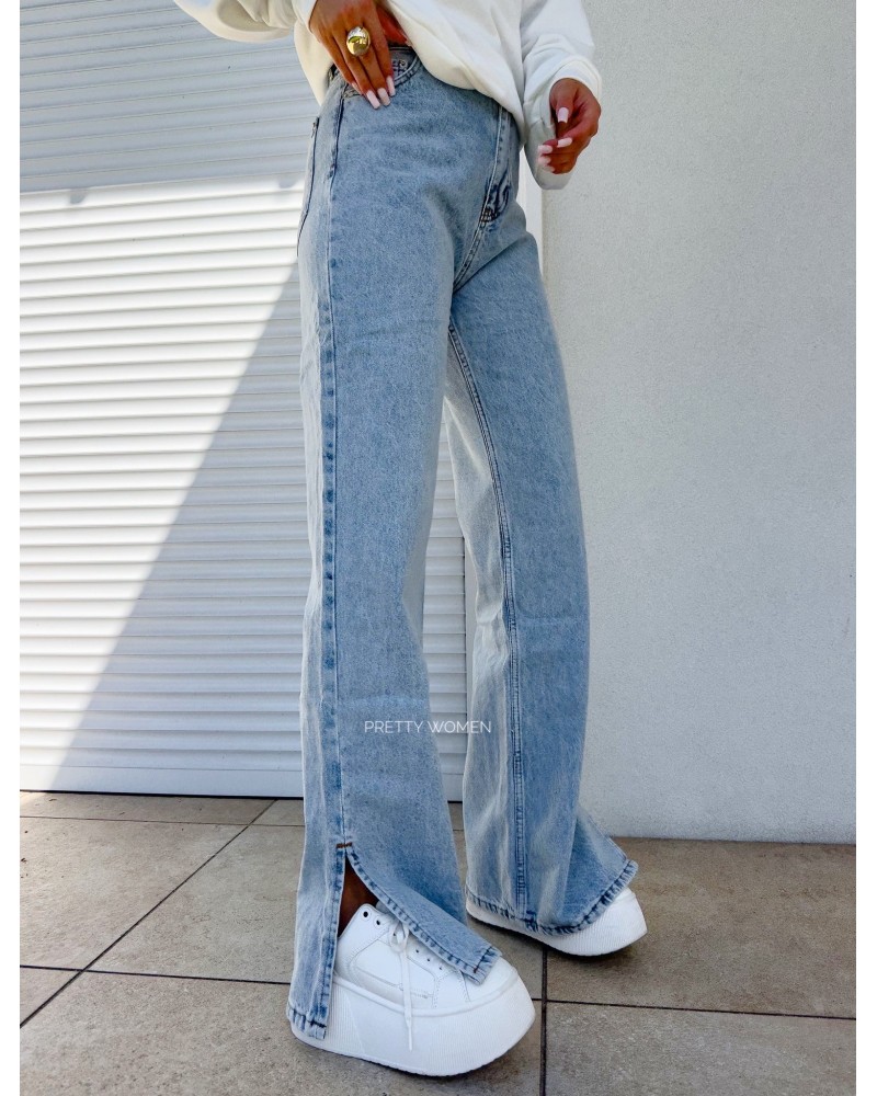 JEANSY z rozcięciem ▪️Mom FIT