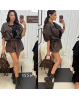 SZORTY COLL ▪️czekoladowe ZAMSZ