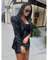 STYLOWA MARYNARKA FASHION LEATHER ▪️black