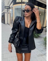 STYLOWA MARYNARKA FASHION LEATHER ▪️black