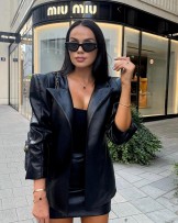 STYLOWA MARYNARKA FASHION LEATHER ▪️black