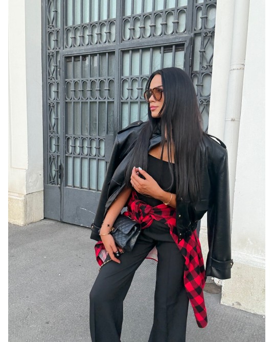 SKÓRZANA KURTKA ▪️czarna