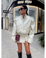 SPÓDNICA LEATHER MINI WIAZANIE ▪️