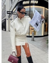 SPÓDNICA LEATHER MINI WIAZANIE ▪️