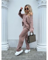 SWETERKOWY KOMPLET CANY MOKKA ▪️