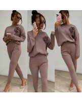 KASZMIROWY KOMPLET ▪️z róża MOKKA