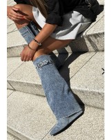 SKÓRZANE KOZAKI ▪️JEANS 