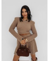 DZIANINOWY KOMPLET ▪️CAMEL