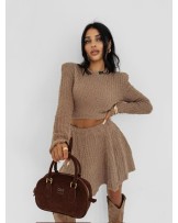 DZIANINOWY KOMPLET ▪️CAMEL