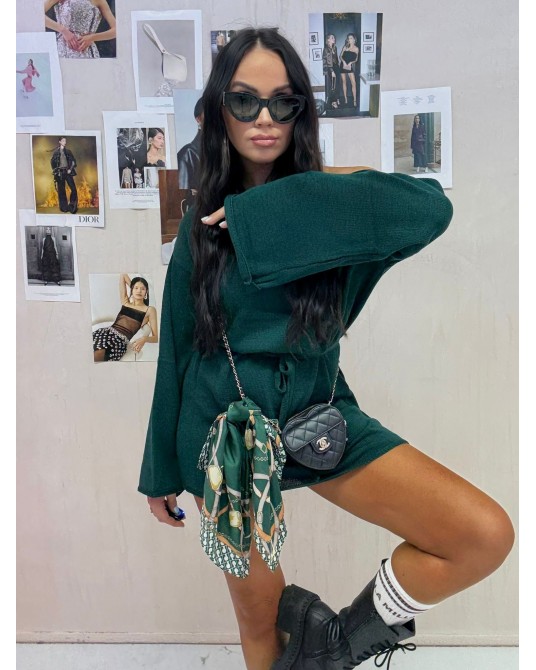 SWETERKOWA TUNIKO SUKIENKA ▪️zieleń