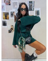 SWETERKOWA TUNIKO SUKIENKA ▪️zieleń