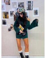 SWETERKOWA TUNIKO SUKIENKA ▪️zieleń