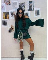 SWETERKOWA TUNIKO SUKIENKA ▪️zieleń