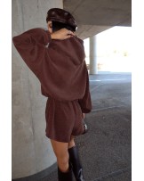 CZEKOLADOWY KOMBINEZON Z HAFTEM ▪️