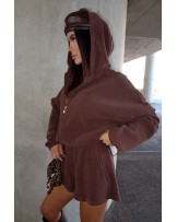 CZEKOLADOWY KOMBINEZON Z HAFTEM ▪️