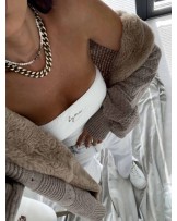 KARDIGAN Z WEŁNA ▪️mokka