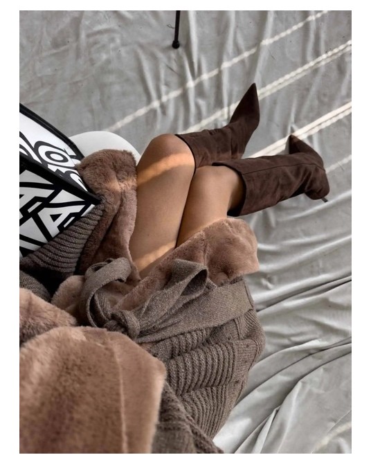 KARDIGAN Z WEŁNA ▪️czekolada