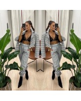 SPODNIE LOGO ▪️MILLA SZARE