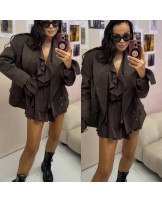 Spódniczko spodenki ▪️CZEKOLADOWE