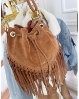 SKÓRZANA TOREBKA FRĘDZLE ▪️