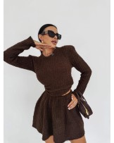 DZIANINOWY KOMPLET ▪️Czekolada