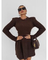 DZIANINOWY KOMPLET ▪️Czekolada