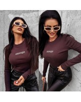 BLUZKA BASIC PRĄŻEK ▪️brąz