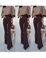 Spodnie dzwony Leggisny ▪️CZEKOLADOWE ER