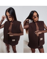 KAMIZELKA FOLD ▪️CZEKOLADA