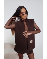 KAMIZELKA FOLD ▪️CZEKOLADA