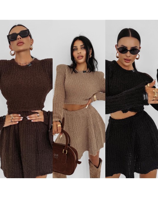 DZIANINOWY KOMPLET ▪️Czekolada