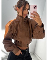 KURTKA Z EKO SKÓRY PREMIUM ▪️bordo