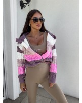 SWETER BOMBERKA ▪️różowy