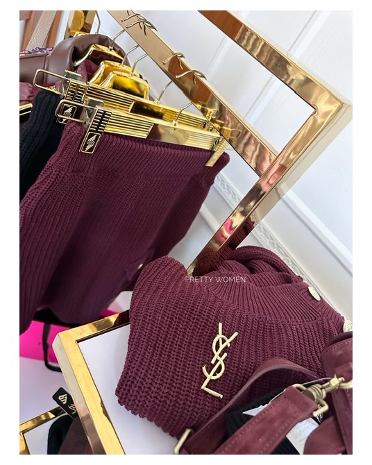 DZIANINOWY KOMPLET BORDO ▪️premium LIMITED