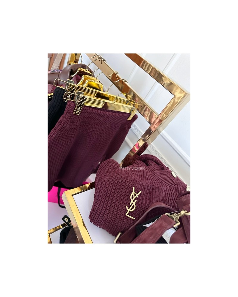 DZIANINOWY KOMPLET BORDO ▪️premium LIMITED