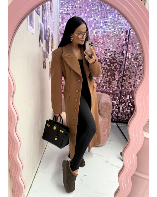 PŁASZCZ LONG ▪️camel limited 80 % wełna