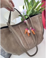 SKÓRZANA TOREBKA A4 ▪️MOKKA